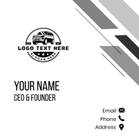 Automotive SUV Vehicle Business Card Design