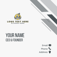 Industrial Construction Excavator Business Card Design