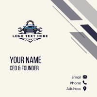 Automobile Gear Mechanic Business Card Design