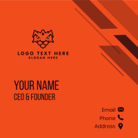 Tiger Shield Business Card Design