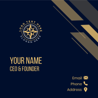 Navigation Travel Compass Business Card Design