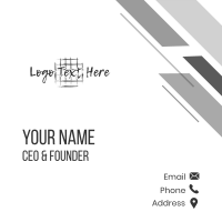 Led Pencil Wordmark Business Card Design