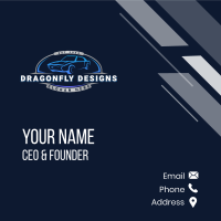 Car Automotive Garage Business Card Design