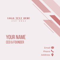 Feminine Beauty Business  Business Card Design