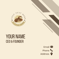 Australian Venomous Snake Business Card Design