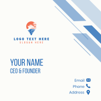 Cruise Ship Location Pin Business Card Design