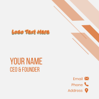 Fun Creative Wordmark Business Card Design