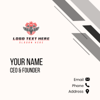 Garage Motorcycle Wings Business Card Design