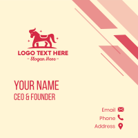 Star Horse Pony Business Card Design