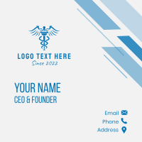 Medical Pharmacy Caduceus Business Card Design