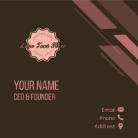 Pastry Cake Baking Business Card Design