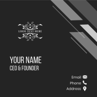 Upscale Hairdresser Shears Business Card Design