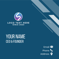 Letter S Road Logistics  Business Card Design