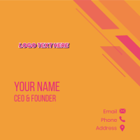 Creative Pop Art Wordmark Business Card Design