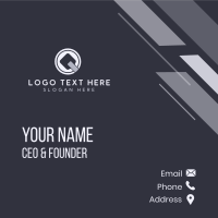 Corporate Company Geometric Letter Q Business Card Design