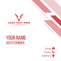 Red Bull Business Card Design
