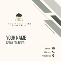 Natural Tree Lung Business Card Design