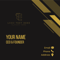 Construction Engineer Industrial Business Card Design