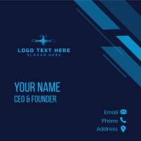 Floating Drone Device Business Card Design