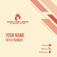 Bull Flame Grill Business Card Design