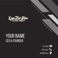 Vintage Rustic Wordmark Business Card Design