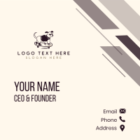 Skater Pet Dog Business Card Design