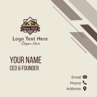 Travel Mountaineering Signage Business Card Design