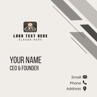 Mountain Nature Adventure  Business Card Design