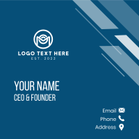 Circle Marketing Letter Business Card Design