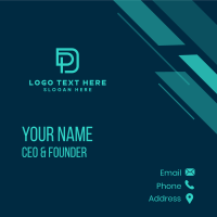 Company Business Letter P & D Business Card Design
