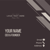 Simple Boutique Wordmark Business Card Design