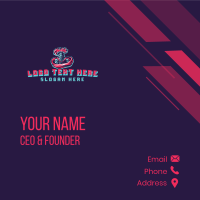 Knight Warrior Character Business Card Design