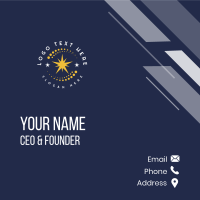 Cosmic Star Astrology Business Card Design