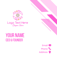 Artistic Colorful Eye Business Card Design