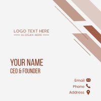 Simple Creative Wordmark Business Card Design