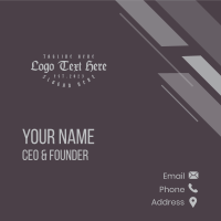 Gothic Masculine Wordmark Business Card Design