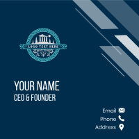 Parthenon Acropolis Landmark Business Card Design