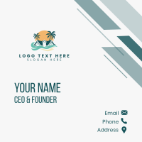 Beach House Property Business Card Design