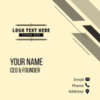 Generic Classic Business Business Card Design