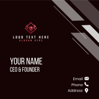 Ranch Bull Horn Business Card Design