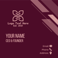 Flower Decoration Centerpiece Business Card Design