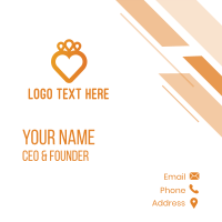 Heart Crown Business Card Design