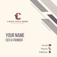 Antique Boutique Brand Business Card Design