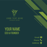 Wellness Human Leaves Business Card Design