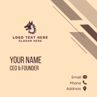 Wild Wolf Character Business Card Design
