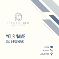Luxe Beautiful Lady  Business Card Design