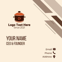 Casserole Cooking Pot  Business Card Design