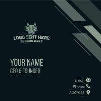 Gaming Wolf Character Business Card Design