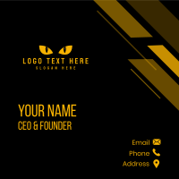 Security Cat Eye Business Card Design