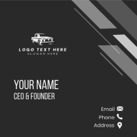 Car Pickup Transport Business Card Design
